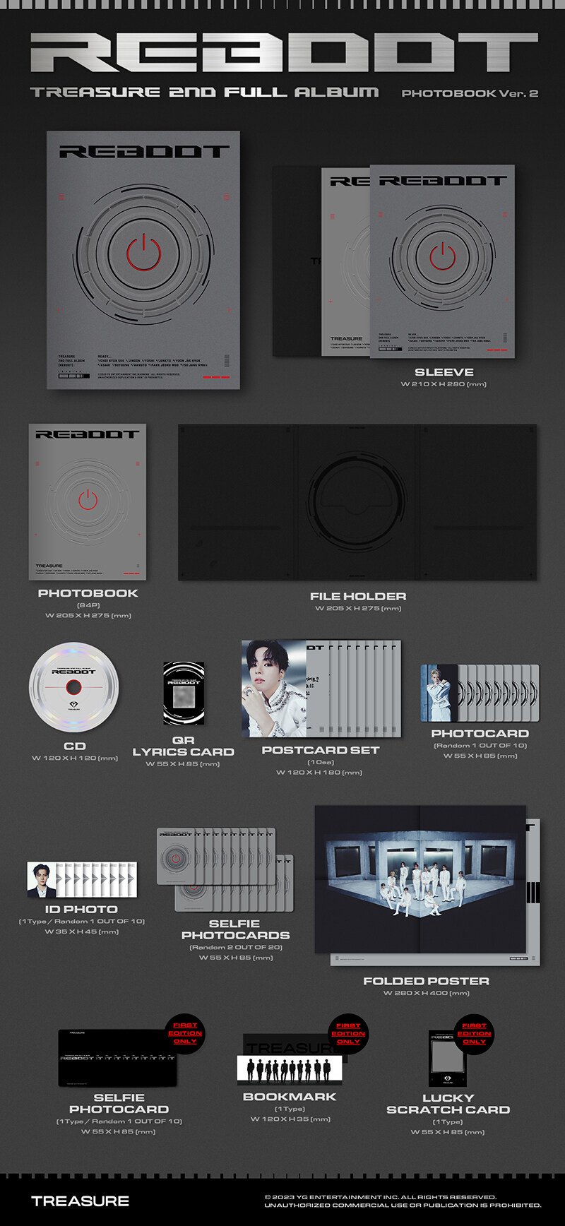 TREASURE - REBOOT (Photobook Version) (2nd Full Album